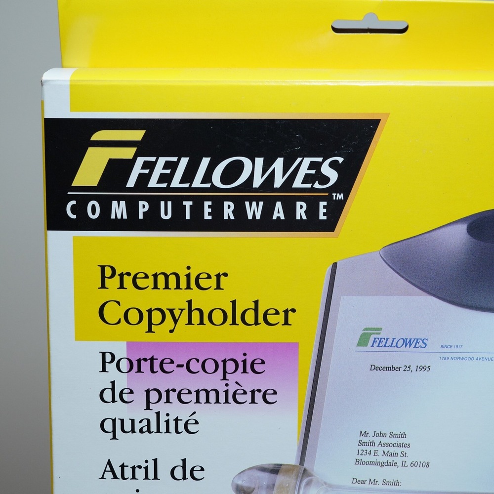 Fellowes 22100 Premium Copyholder Ergonomically Designed New In‎ Box - Picture 2 of 8